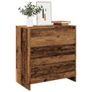 skænk 70x41x75 cm konstrueret træ antikt trælook
