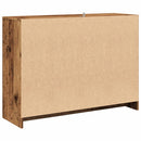 skænk 102x33x75 cm konstrueret træ antikt trælook