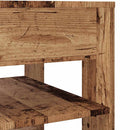 sofabord 55,5x55x45 cm konstrueret træ antikt træ