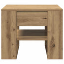 sofabord 55,5x55x45 cm konstrueret træ kunsteg