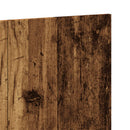 sengegærde 120x1,5x80 cm konstrueret træ antikt trælook