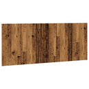 sengegærde 200x1,5x80 cm konstrueret træ antikt trælook