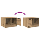 sofabord 50x50x36 cm konstrueret træ kunsteg