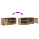 tv-bord 80x35x36,5 cm konstrueret træ kunsteg