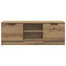tv-bord 102x35x36,5 cm konstrueret træ kunsteg