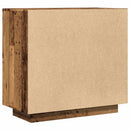 skænk 80x40x75 cm konstrueret træ gammelt trælook