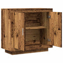 skænk 80x40x75 cm konstrueret træ gammelt trælook