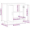 skænk 80x40x75 cm konstrueret træ gammelt trælook