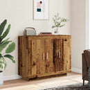 skænk 92x35x75 cm konstrueret træ gammelt trælook