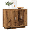 skænk 92x35x75 cm konstrueret træ gammelt trælook