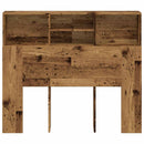 sengegavl med opbevaring 120x19x103,5 cm konstrueret træ