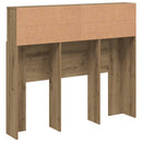 sengegavl med opbevaring 120x19x103,5cm konstrueret træ kunsteg