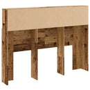 sengegavl m. opbevaring 140x19x103,5 cm antikt trælook