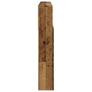 sengegavl m. opbevaring 160x19x103,5 cm konstrueret træ antikt