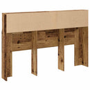 sengegavl m. opbevaring 160x19x103,5 cm konstrueret træ antikt