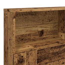 sengegavl m. opbevaring 160x19x103,5 cm konstrueret træ antikt