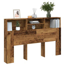 sengegavl m. opbevaring 160x19x103,5 cm konstrueret træ antikt