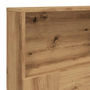 sengegavlskab kunstgræs 180x19x103,5 cm konstrueret træ