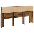 sengegavl med opbevaring 200x19x103,5 cm konstrueret træ