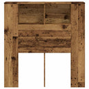 sengegavl 100x18,5x102,5 cm konstrueret træ antikt trælook