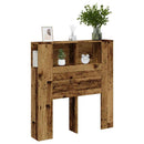sengegavl 100x18,5x102,5 cm konstrueret træ antikt trælook
