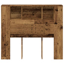 sengegavl 120x19x104,5 cm konstrueret træ antikt trælook