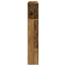 sengegavl m. opbevaring 140x18,5x102,5 cm konstrueret træ antik