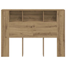 sengegavlskab håndlavet eg 140x18,5x102,5 cm konstrueret træ