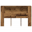 sengegavl m. opbevaring 160x18,5x103,5cm konstrueret træ antikt