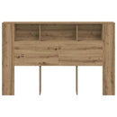 sengegavlskab håndlavet eg 160x18,5x103,5 cm konstrueret træ