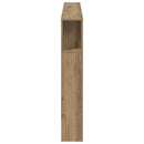 sengegavlskab håndlavet eg 160x18,5x103,5 cm konstrueret træ