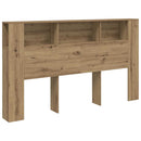 sengegavl m.opbevaring 180x18,5x102,5cm konstrueret træ kunsteg