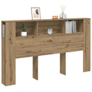 sengegavl m.opbevaring 180x18,5x102,5cm konstrueret træ kunsteg