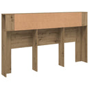 sengegavl m.opbevaring 180x18,5x102,5cm konstrueret træ kunsteg