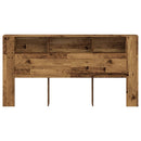 sengegavl med opbevaring 200x18,5x102,5 cm konstrueret træ