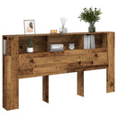 sengegavl med opbevaring 200x18,5x102,5 cm konstrueret træ