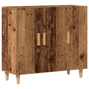 skab 90x34x80 cm konstrueret træ gammelt træ-look