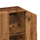 skab 90x34x80 cm konstrueret træ gammelt træ-look