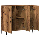 skab 90x34x80 cm konstrueret træ gammelt træ-look