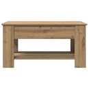 sofabord 101x49x52 cm konstrueret træ kunsteg