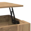 sofabord 101x49x52 cm konstrueret træ kunsteg