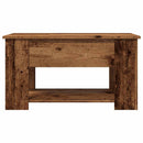 sofabord 79x49x41 cm konstrueret træ gammelt trælook