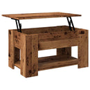 sofabord 79x49x41 cm konstrueret træ gammelt trælook