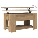 sofabord 79x49x41 cm konstrueret træ kunsteg