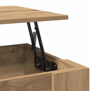 sofabord 79x49x41 cm konstrueret træ kunsteg