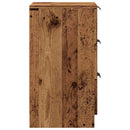 sengebord 40x36x65 cm konstrueret træ gammelt trælook