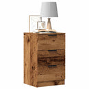 sengeborde 2 stk. 40x36x65 cm konstrueret træ gammelt trælook