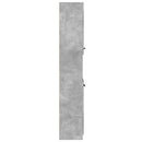 badeværelsesskab 32x34x188,5 cm konstrueret træ betongrå