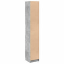 badeværelsesskab 32x34x188,5 cm konstrueret træ betongrå