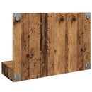 spejlskab med LED-lys 90x31,5x62 cm gammelt træ-look